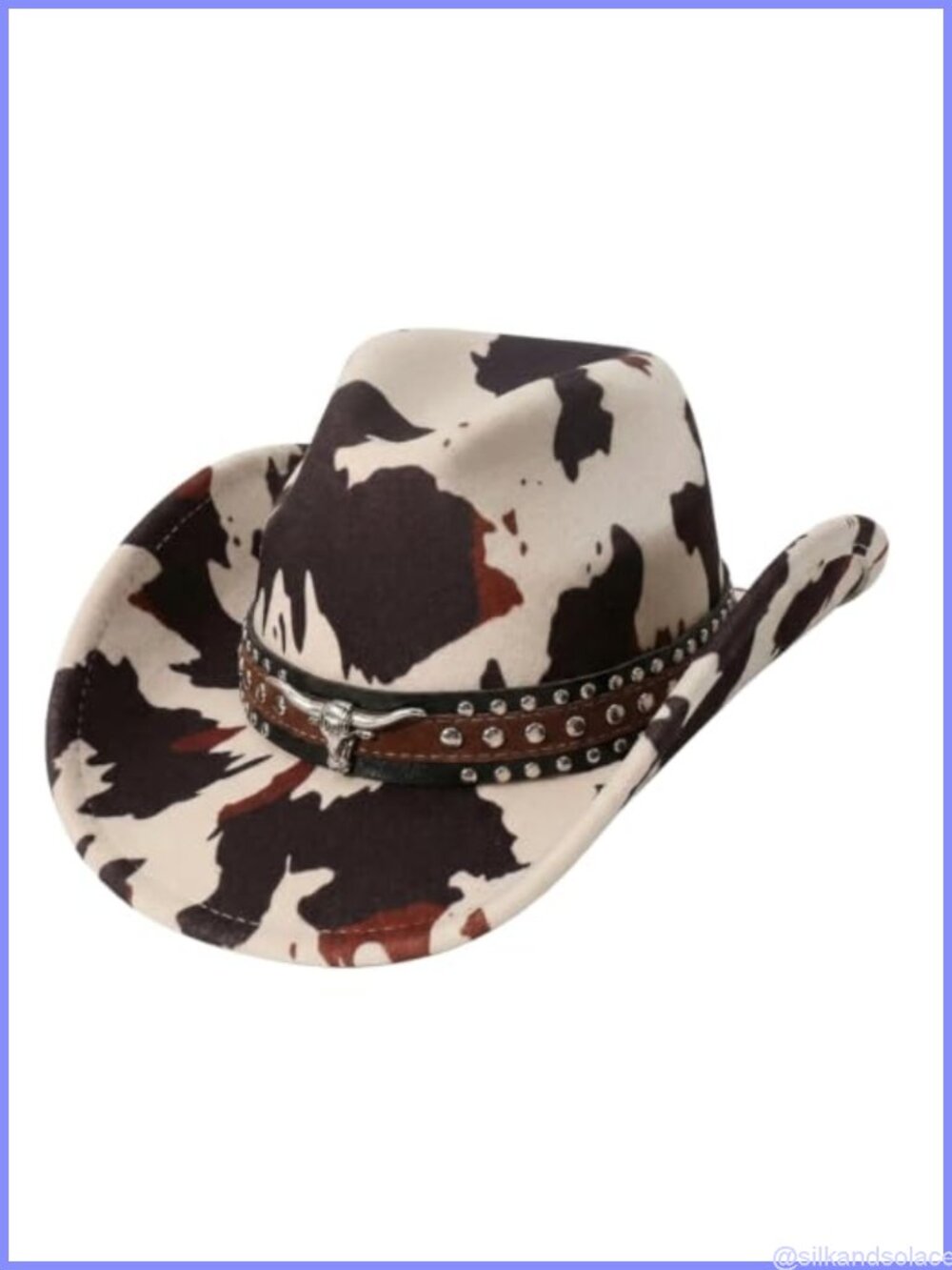 Women's Felt Western Cowgirl Hat Wide Brim Adjustable